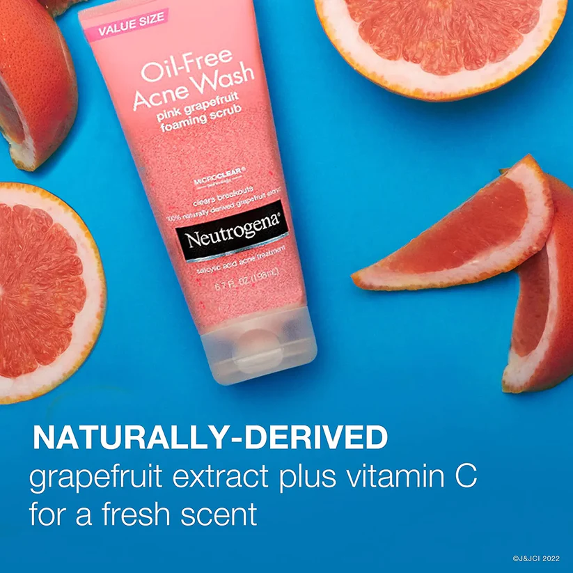 Neutrogena Oil-Free Acne Wash Pink Grapefruit Foaming - Image 5