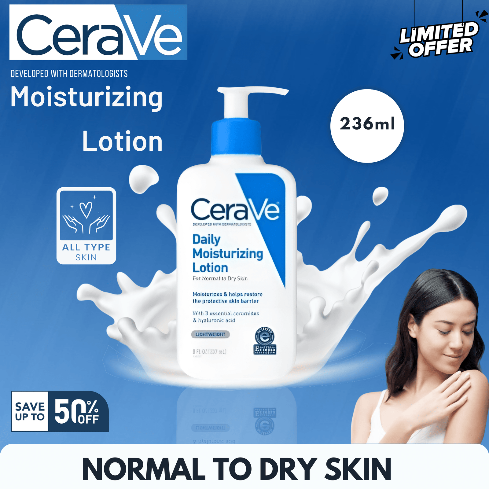 Cerave Daily Moisturizing Lotion 236 Ml